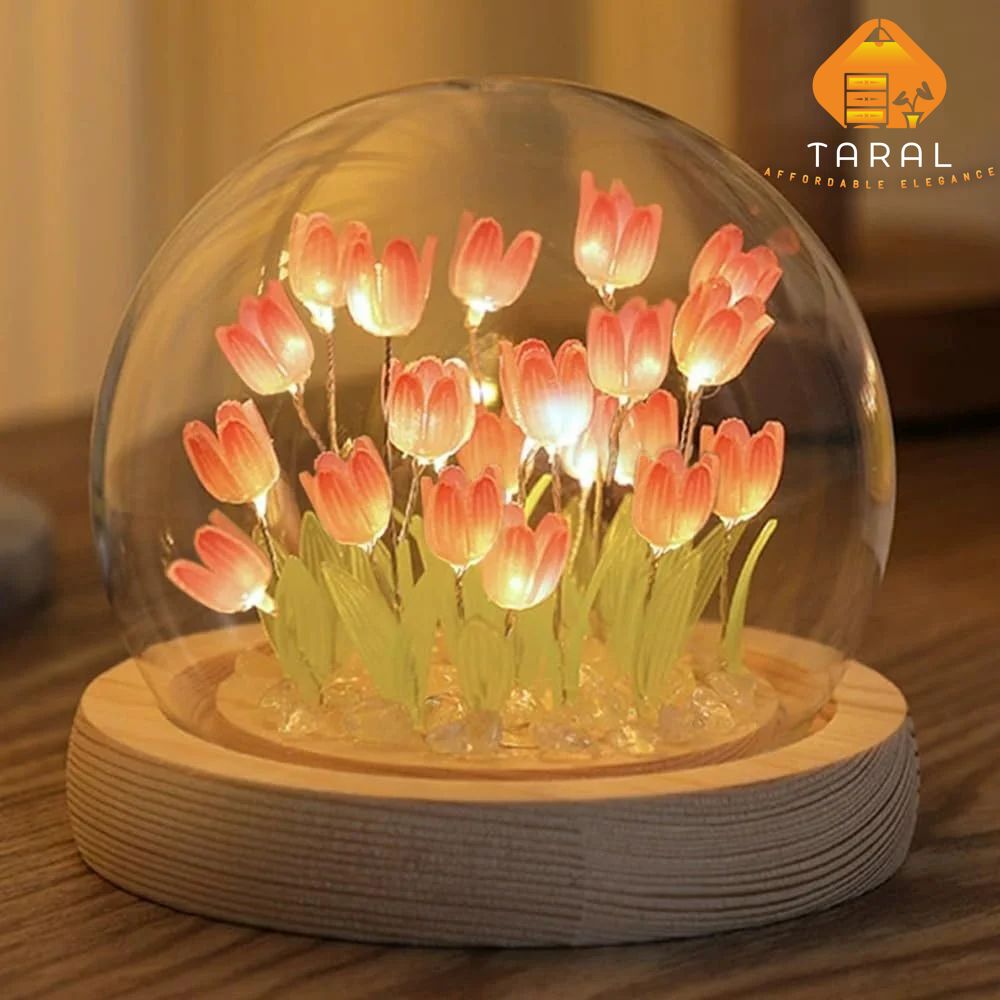 Acrylic Flower Tulip Night Lamp