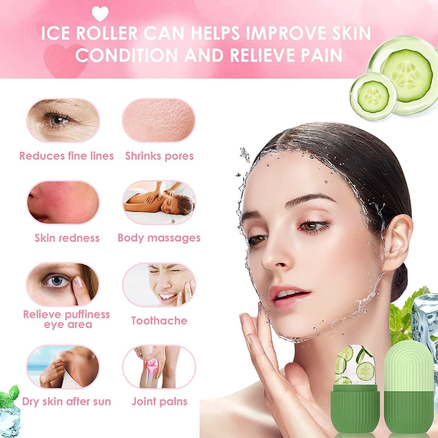 Facial Silicone Ice Roller